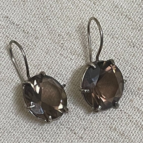 Yam Israel Jewelry - Yam 925 Israel Smokey Quartz Earrings